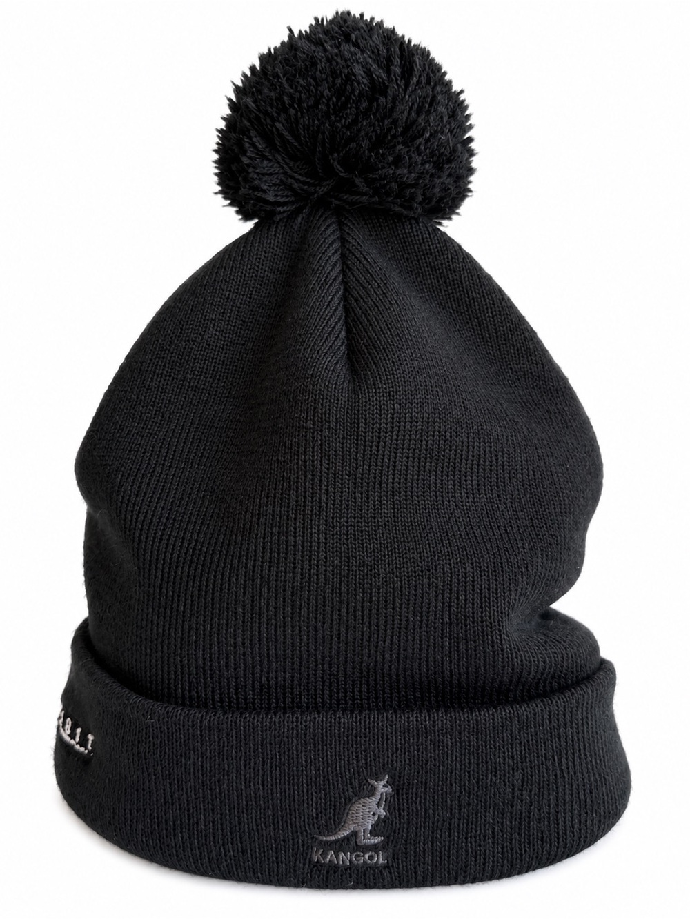 Kangol Bad Habit Beanie Black Pom Pom Hat One Size Streetwear Skater Unisex